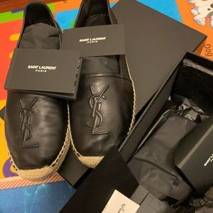 YSL Leather Espadrilles